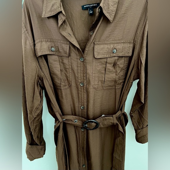 NWT UTILITY MAXI SHIRTDRESS - Picture 2 of 6